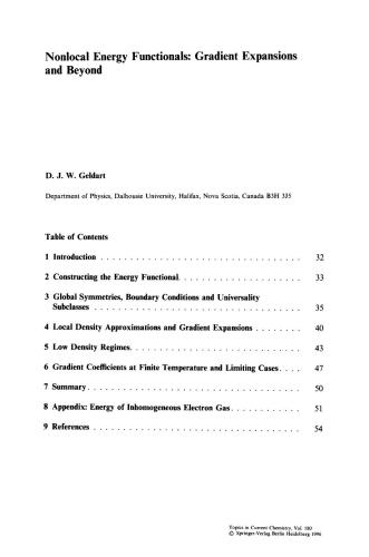 Density Functional Theory I