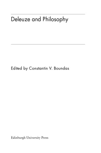 Deleuze and philosophy