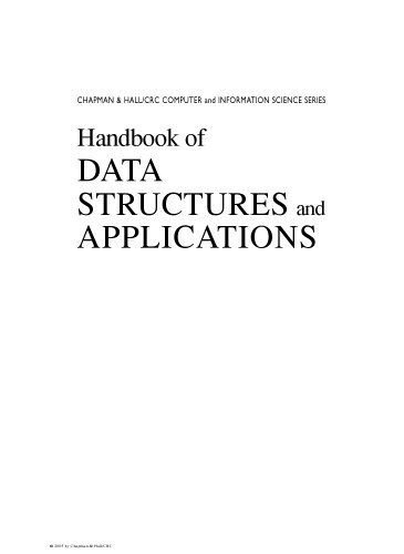 Handbook of data structures and applications