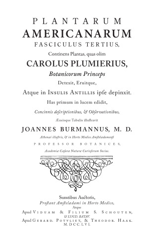 Plantarum americanarum