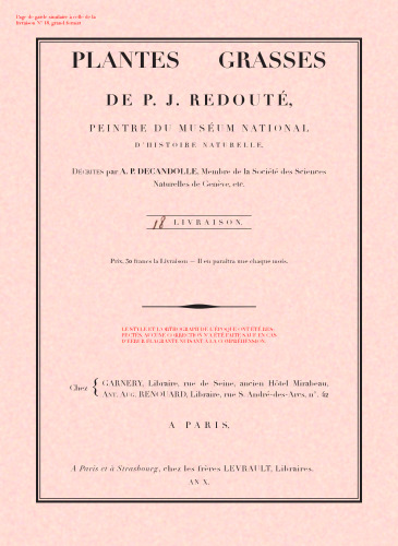 Histoire des plantes grasses 