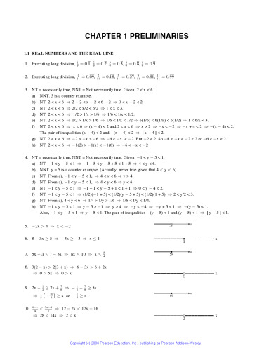Thomas' Calculus. SOLUTION MANUAL