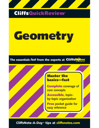 Geometry. Cliffs Quick Review