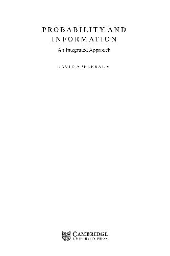 Probability and Information. Integrated Approach