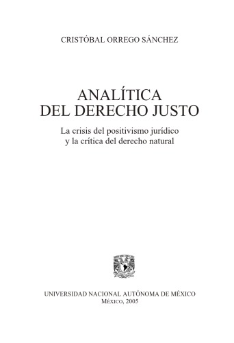 Analitica del Derecho Justo