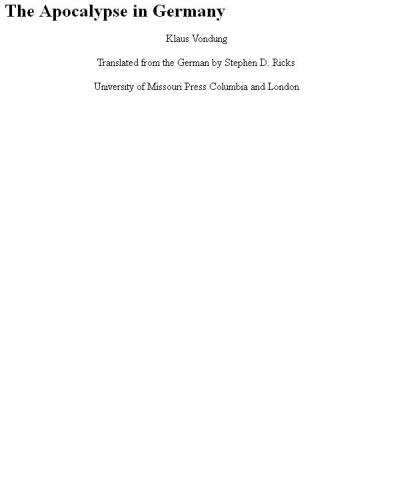 The Apocalypse in Germany