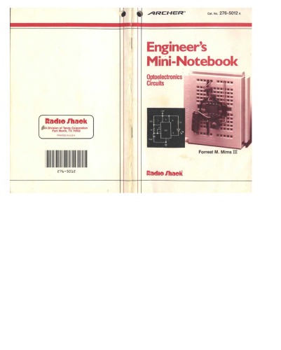 Engineer's Mini-Notebook Optoelectronics Circuits Cat 276-5012A