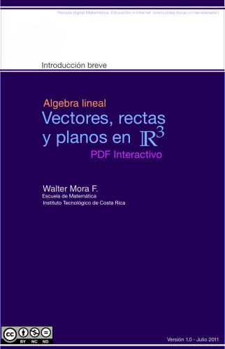 Vectores, rectas y planos en R^3 (Vectors, lines and planes in R^3)