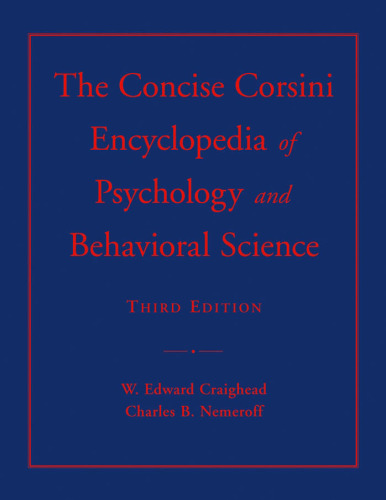 Concise Corsini Encyclopedia of Psychology and Behavioral Science