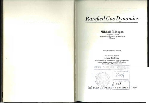 Rarefied Gas Dynamics