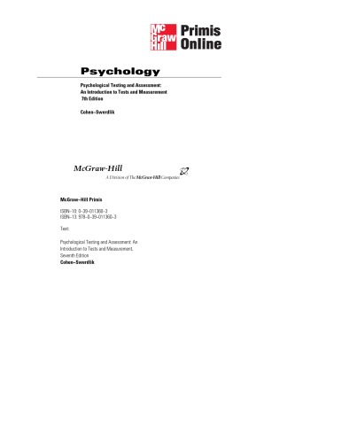 Psychological Testing and Assessment: An Introduction to Tests & Measurement