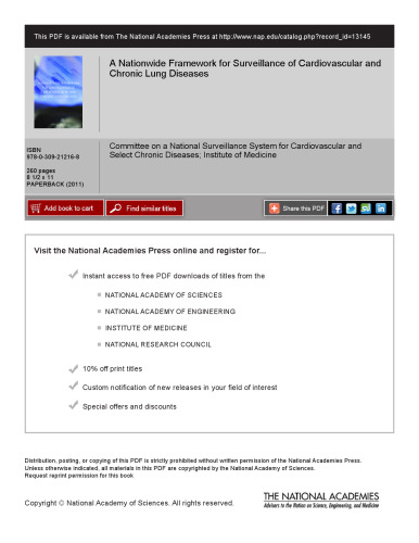 A Nationwide Framework for Surveillance of Cardiovascular and Chronic Lung Diseases
