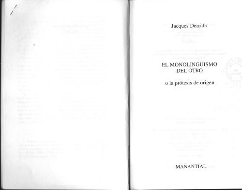 El monolingüismo del otro