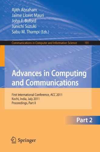 Advances in Computing and Communications: First International Conference, ACC 2011, Kochi, India, July 22-24, 2011. Proceedings, Part II