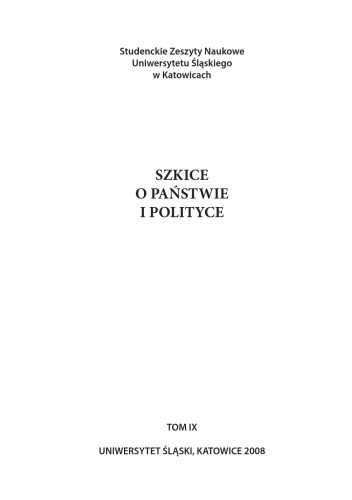 Szkice o państwie i polityce