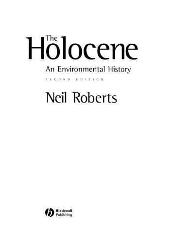 The Holocene: An Environmental History, 2nd Edition