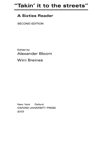 'Takin' it to the streets'' A Sixties Reader