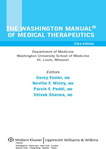 The Washington Manual® of Medical Therapeutics (Lippincott Manual Series (Formerly known as the Spiral Manual Series))