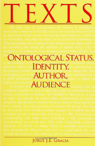 Texts: Ontological Status, Identity, Author, Audience