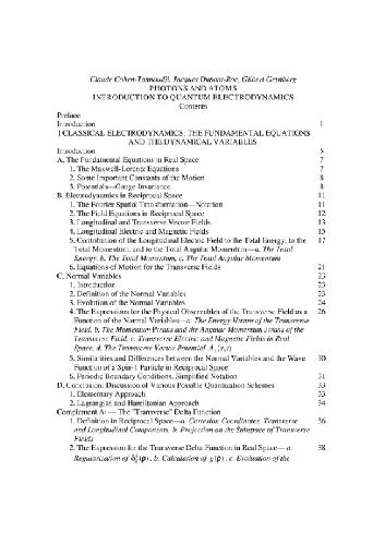 Photons and Atoms. Intro to Quantum Electrodynamics