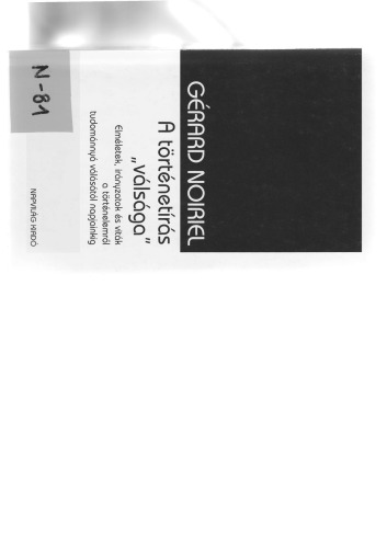 A történetírás válsága