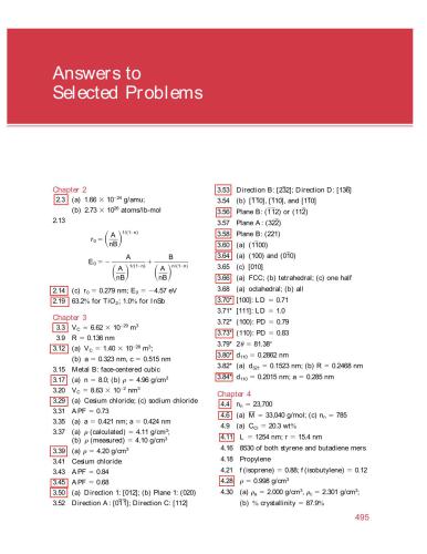 Fundamentals of Materials Science and Engineering