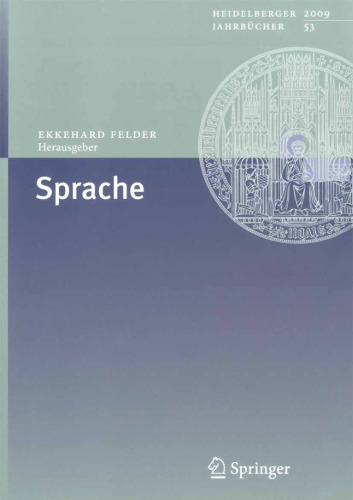 Sprache (Heidelberger Jahrbücher 2009 - 53)