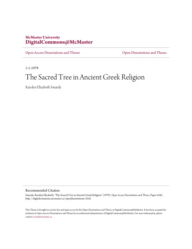 The Sacred Tree in Ancient Greek Religion