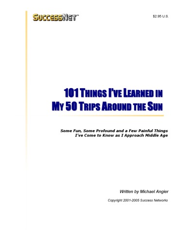 101 Things Ive Learned in my 50 Trips around the Sun