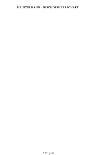 Bischofsherrschaft in Gallien: Zur Kontinuitat romischer Fuhrungsschichten vom 4. bis zum 7. Jahrhundert : soziale, prosopographische und bildungsgeschichtliche ... (Beihefte der Francia)