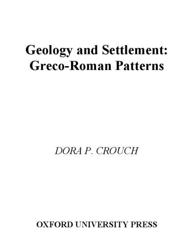 Geology and settlement : Greco-Roman patterns