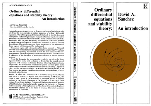 Ordinary Differential Equations and Stability Theory: An Introduction