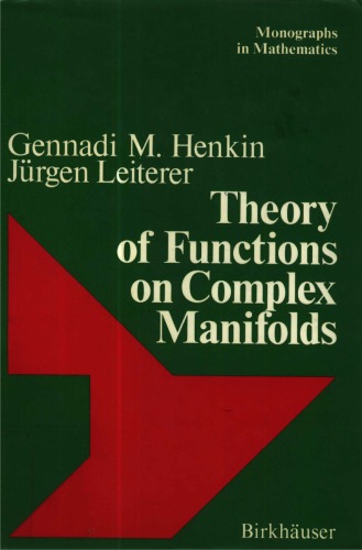 Theory of Functions on Complex Manifolds