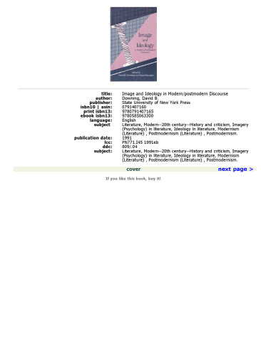 Image and Ideology in Modern Postmodern Discourse