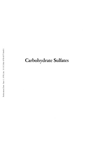 Carbohydrate Sulfates