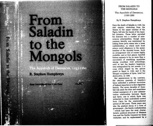 From Saladin to the Mongols: The Ayyubids of Damascus, 1193-1260