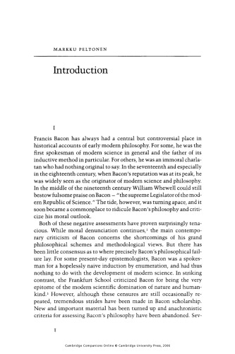 The Cambridge Companion to Bacon