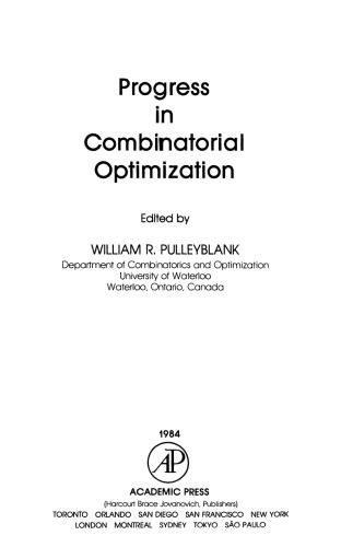 Progress in combinatorial optimization