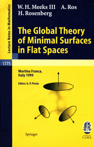 The Global Theory of Minimal Surfaces in Flat Spaces: Lectures given at the 2nd Session of the Centro Internazionale Matematico Estivo (C.I.M.E.) held ... Mathematics   C.I.M.E. Foundation Subseries)