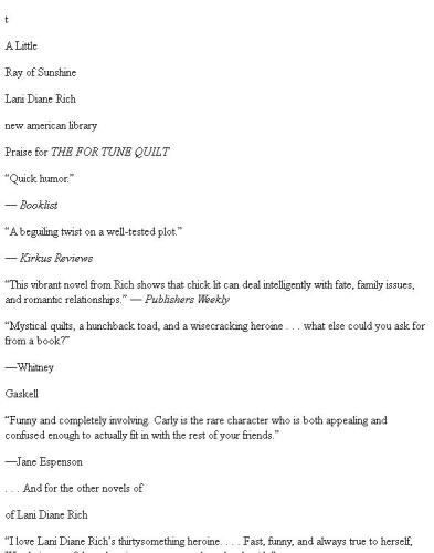 A Little Ray of Sunshine