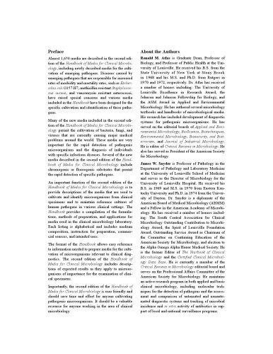 Handbook of Media for Clinical Microbiology