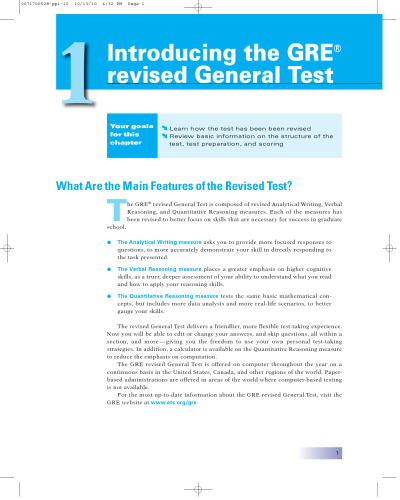 The Official Guide to the GRE revised General Test (GRE: The Official Guide to the General Test)