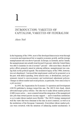 Federalism and Labour Market Policy: Comparing different Governance and Employment Strategies (Social Union Series)