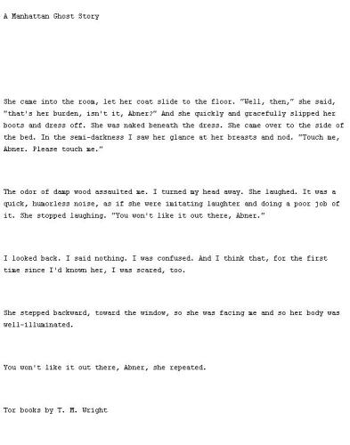 A Manhattan Ghost Story