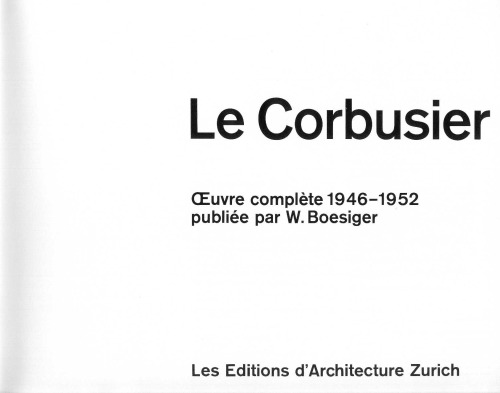 Oeuvre complète, Vol. 5: 1946-1952