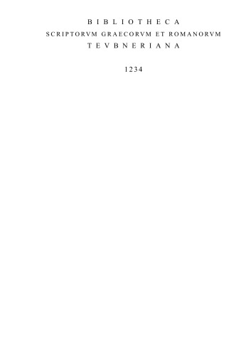 Q. Horatius Flaccus: Opera (Bibliotheca Scriptorum Graecorum Et Romanorum Teubneriana)