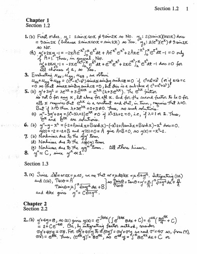 Solutions Manual for Advanced Engineering Mathematics, 2nd Edition