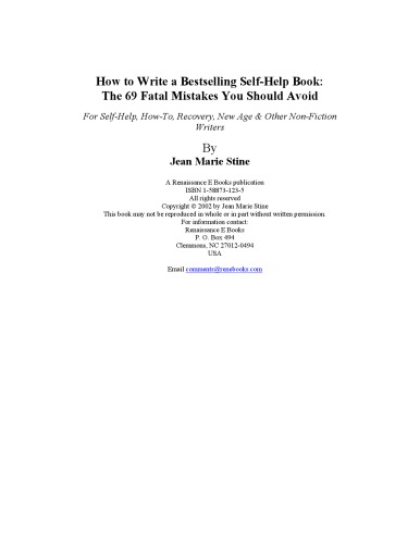 How to Write a Bestselling Self-Help Book