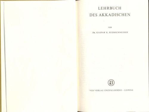 Lehrbuch des Akkadischen