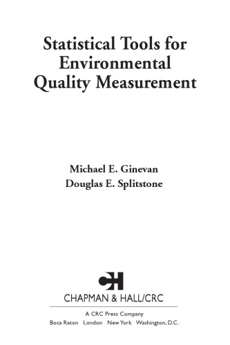 Statistical tools for environmental quality measurement